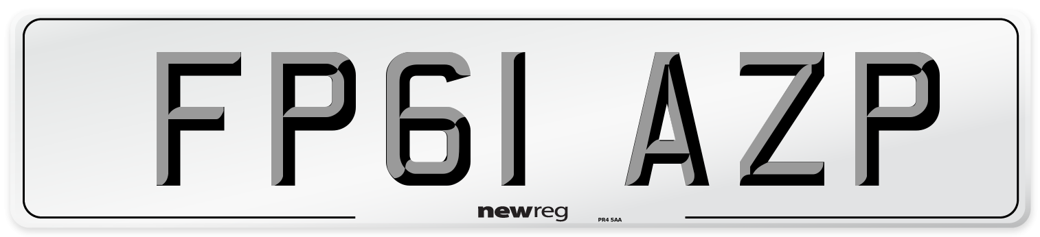 FP61 AZP Number Plate from New Reg